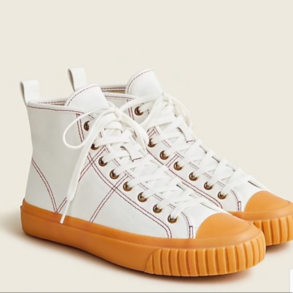 JCREW HIGH-TOP SNEAKERS SZ 7.5 NIB